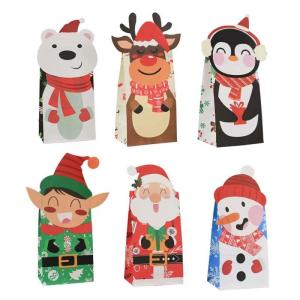 Quality 12*18*20.5cm Xmas Paper Gift Bags wholesale