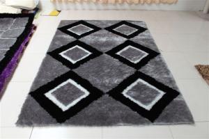 Quality Diamonds Polyester Mixed Design Shaggy Carpet Handtufted Shaggy Rug wholesale