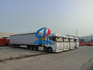 Quality Customization Tarpaulin Type Box Truck Trailer for Bulk Cargo Transport in Russia wholesale
