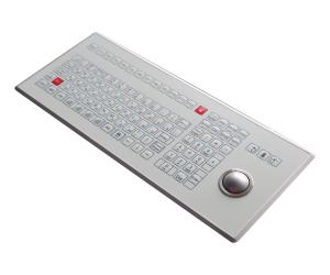 Quality 106 Keys Medical Membrane Switch Keyboard Trackball Front Panel Mounting wholesale
