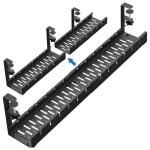 No Drilling Required Under Desk Cable Management Metal Tray Cord Organizer with