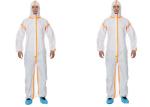 Soft Disposable Coverall Suit For Virus Invading CAT 3 Type 3 / 4 / 5 / 6
