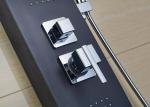 Black Stainless Steel Wall Mount Shower Panel Hydromassage Design ROVATE