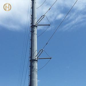 Quality 12 Side Telescopic Electrical Power Pole Electric Line Pole 100um 230kv wholesale
