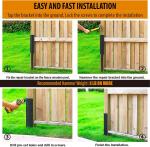 Heavy Duty Angle Steel Fence Post Repair kit Repairs Leaning Wooden Fences and