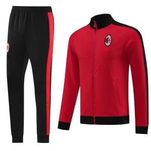 Quality Red Soccer Team Tracksuits Set Polyester Football Training Set wholesale