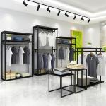 Simple Trending Garment Rack Rolling Clothes Organizer And Bottom Shelves