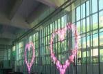 P15 Transparent LED Display Clear Full Color SMD3528 Energy Saving 65746 Dos/Sqm