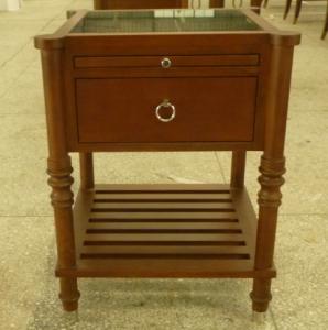 Quality Stone top wooden night stand /bed side table,hospitality casegoods,hotel furniture NT-0082 wholesale