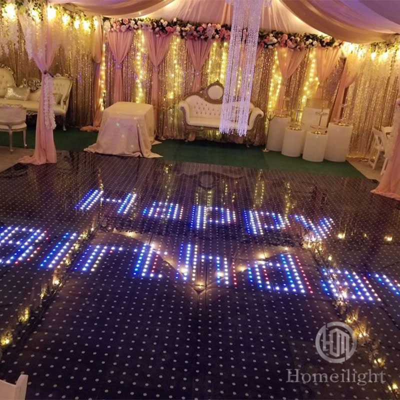 Colorful LED Video Dance Floor Tiles for Stage Disco DJ KTV Night Event IP55 60*60*6cm