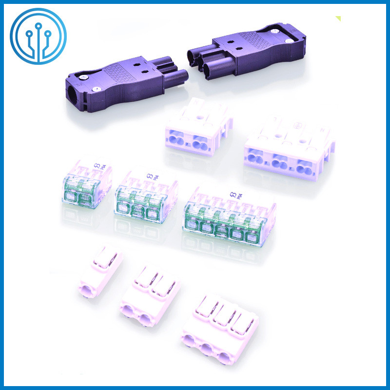UL94-V2 Rated Polyamide 66 M3 Screw 2 Pole Fuse Block Terminals FT06-2 32A 450V