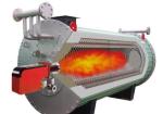 Double Layer Hot Oil Boiler , Instant Hot Water Oil Boiler Low Pollutant
