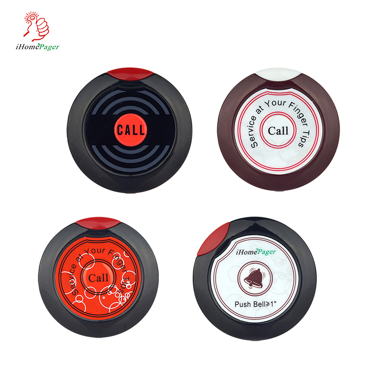 Customize language touch screen wireless call system wrist watch pager