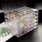 Clear Jewelry Organizer, Durable Jewelry Box With 5 Drawers, Jewelry Organizer