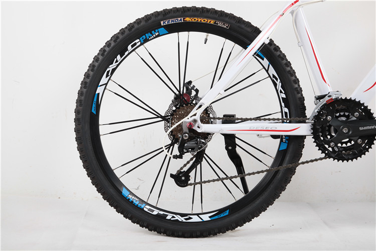 High grade disc brake Shimano 21 speed 6061 aluminium alloy MTB with 24 hole spoke wheel