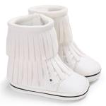 New fashion PU Leather Tassel 0-2 years boy and girl hook loop baby booties