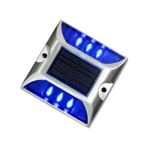 Quality IP68 ASTM Embedded Aluminium Solar Road Stud White Yellow Red Blue Green wholesale