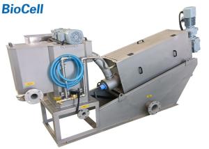 Quality SS316 9m3/H Screw Filter Press Machine 1.95KW Municipal Wastewater Treatment System wholesale