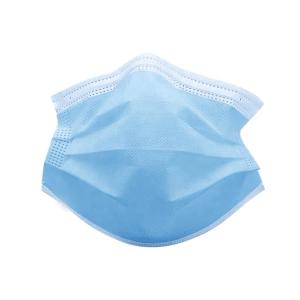 Quality Non Woven Blue / White 3 Ply Civil Sterile Disposable Mask Medical Protective wholesale