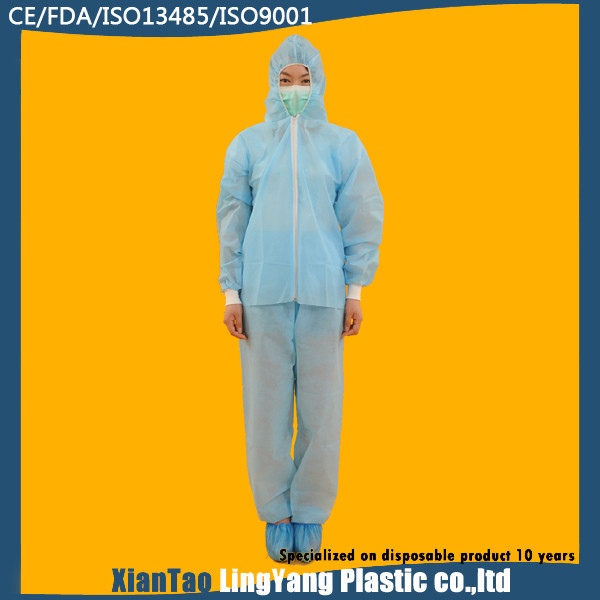 Chemical Resistant Coveralls Work Wear Reflect Light Orange Coverall