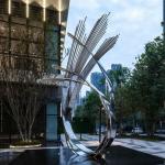 Public Art Stainless Steel Sculptures Abstract Metal Outdoor For Garden