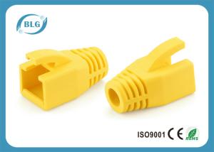 Quality Yellow Cable Strain Relief Boot / Blue RJ45 Modular Plug CE Certificate wholesale