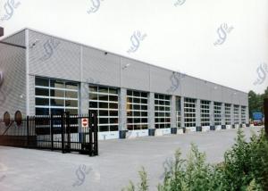 Quality OEM Fully Transparent Industrial Sectional Door Auto PC Windows Aluminum Sectional Door wholesale