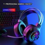 G97 RGB Luminous 7.1 Surround Sound Wired Gaming Headset with Mic and Volume