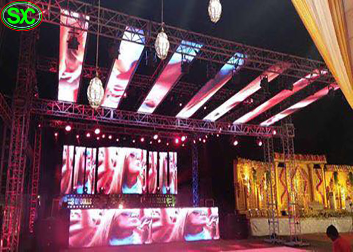 Die-Casting Aluminum Screen P1.667 Pitch LED Stage Backdrop , Indoor LED Display 1R1G1B