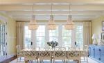 Vintage White Wood beaded chandelier for the kitchen foyer chandelier(WH-CI-149)