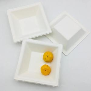 Quality Square Biodegradable Sugarcane Bagasse Bowl 24oz Paper Containers With Lids wholesale