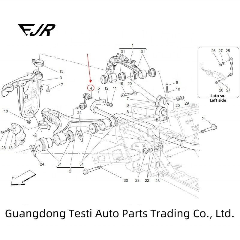 Car Model GranTurismo Ball Tie Rod For GranCabrio GranTurismo Quattroporte