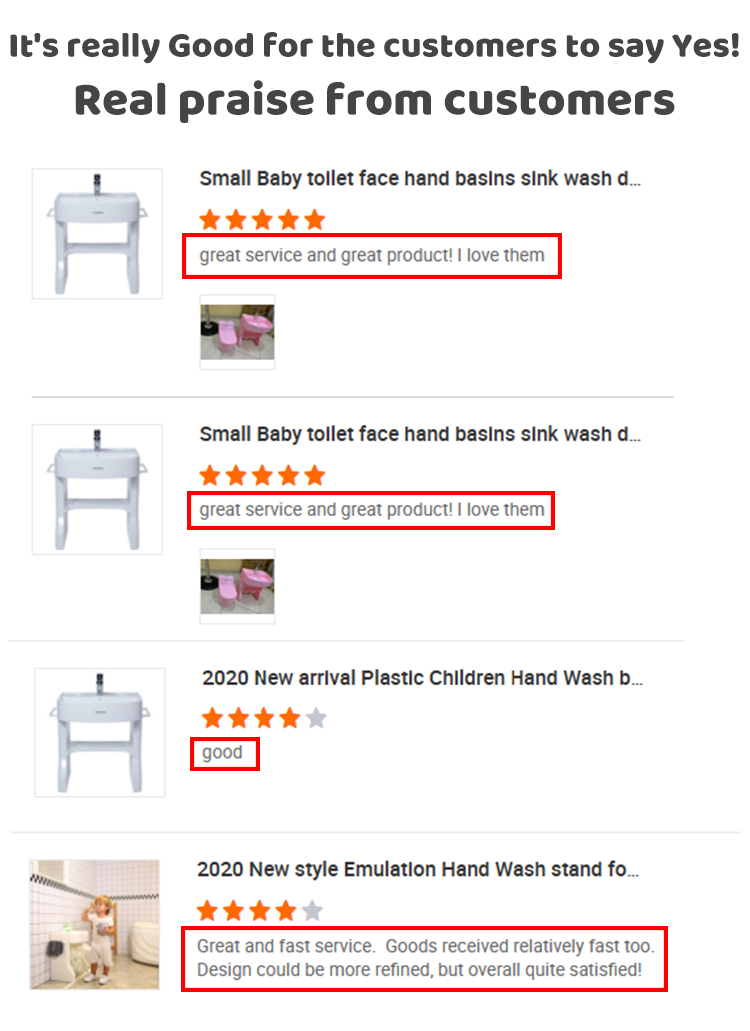 Simulated Baby Bathroom Hand Washing Basin Child Size Sink With Plastic Stand