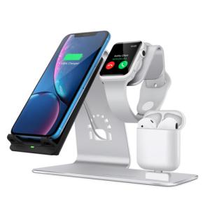 Quality Wireless Charger Adjustable Stand Holder 3 In 1 Desktop Charging Stand Station wholesale