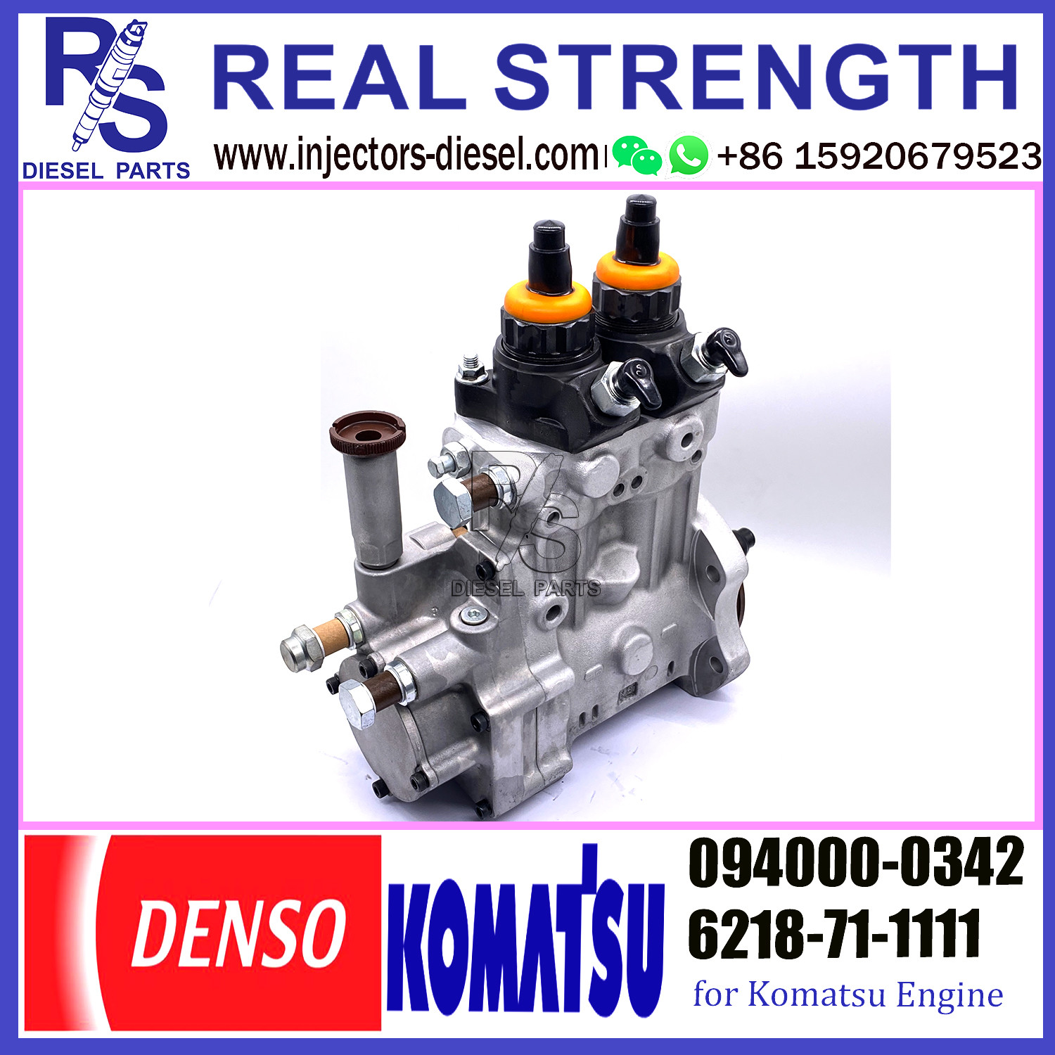 DENSO pump 094000-0342 6218-71-1111 DIESEL INJECTION PUMP FOR KOMATSU HM400-1 094000-0342 6218-71-1111