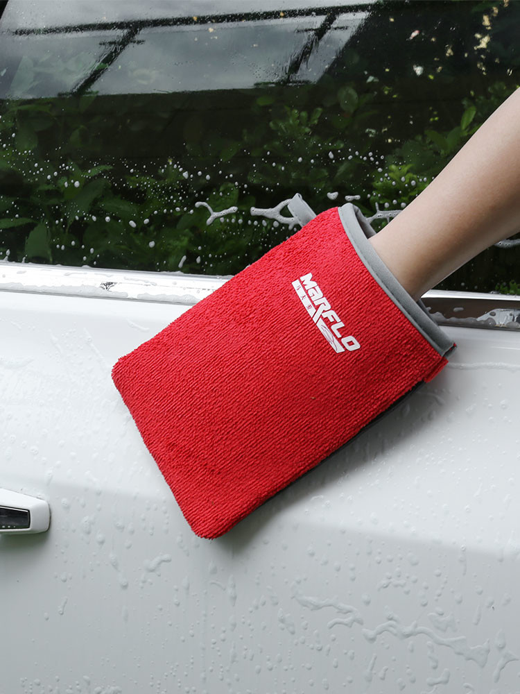 Black Red Clay Wash Mitt With Quick Simple And Secure Service ISO-9001 Certification