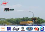6m Single Bracket Galvanized Traffic Street Light Pole 3mm Thickness
