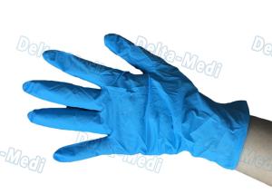 Quality Medical Powder Free Vinyl Gloves , Blue Disposable Vinyl Gloves Wear Resistance wholesale