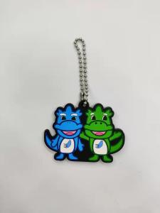 Quality Decorations PVC Key Holder , OEM Swivel Lobster Clasp Keychain Souvenir wholesale