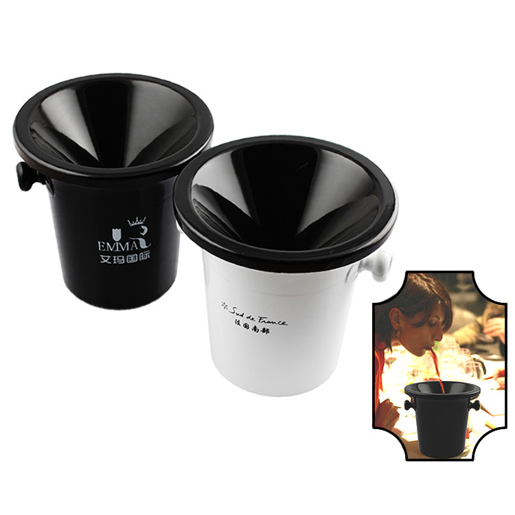 Polypropylene Plastic Wine Tasting Spittoon Bucket 3.7L 2L