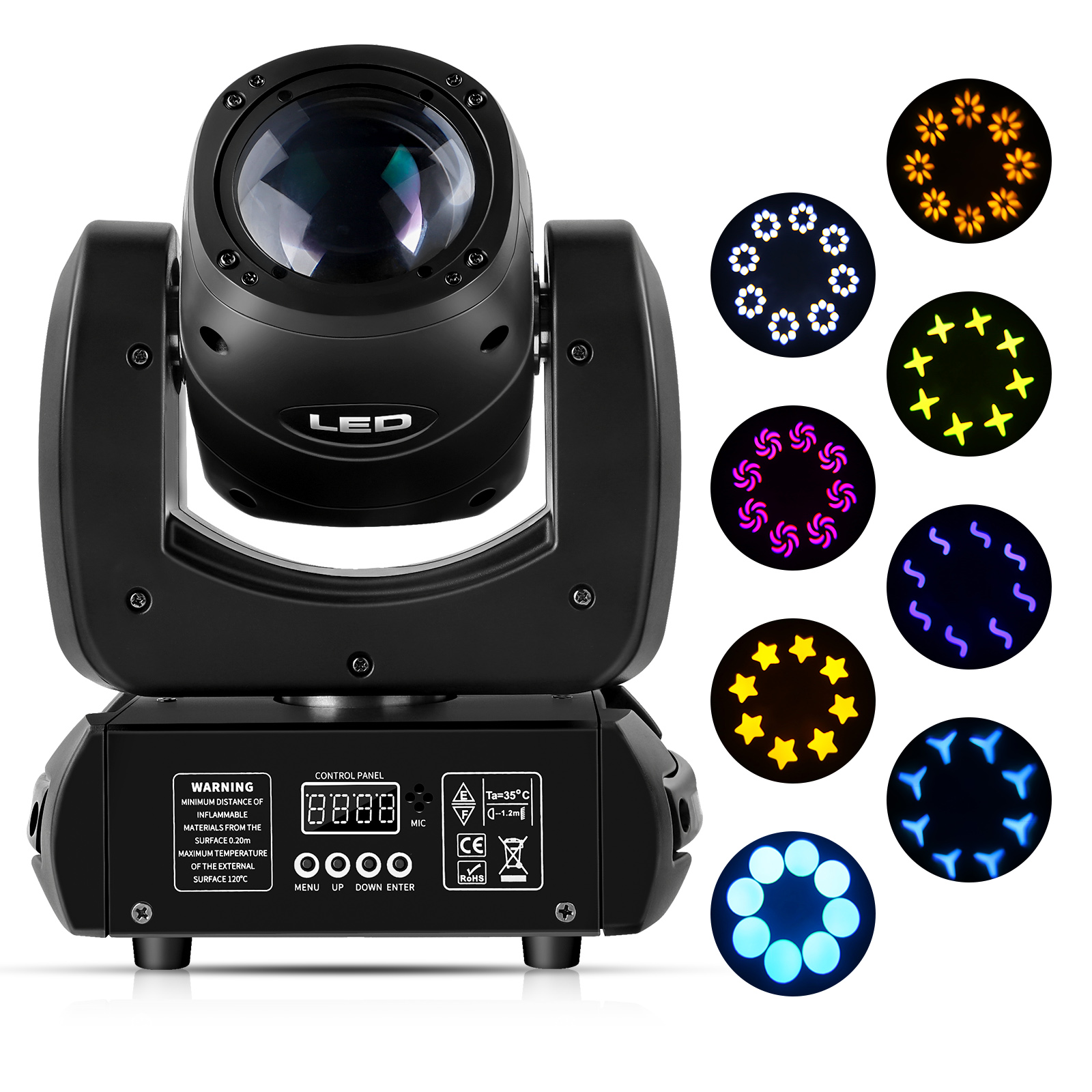 50000 Hours Working Time RGBW Emitting Color 130W Stage Effect Moving Head Beam Light