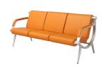 Orange Full Upholstery Back And Seat Airport Waiting Chair L1800mm