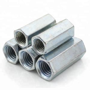 Quality M6*18mm Grade 12.9 Galvanized Steel Long Connector Coupling Thread Nut DIN6334 wholesale