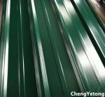 Green Color Coated Roofing Sheets / Precoated Roofing Sheets With Acid / Alkali