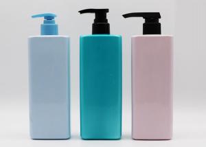 Quality 500ml PET Plastic Cosmetic Bottles Black Lotion Pump For Cosmetic Packaging wholesale