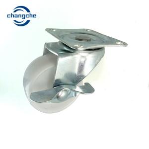 Quality 50MM Black PP Furniture Castors Wheels Swivel Industrial Caster Wheels With Brake wholesale