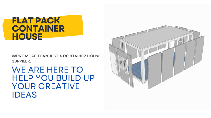 BOX SPACE Prefabricated Container Flat Pack 20 Foot Container Home For Rental Resorts