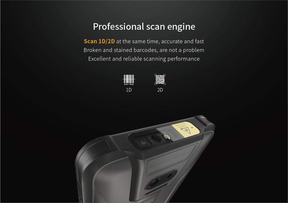 High Protection Multi-Purpose Wireless Terminal with Dual Cameras High Dynamic Range Imaging and 64GB ROM
