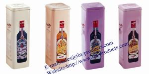 Quality Custom High Quality wine bottle tin packaging , Lovewine bottle packaging Box from China Metal Packaging Box supplier wholesale