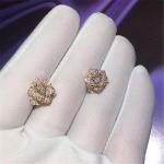 Piaget mini of full diamonds rose earring 18kt gold with white gold or yellow